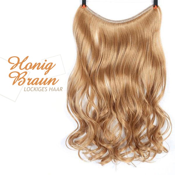 💕Haarverlängerung Unsichtbar Haarteil Extensions Haarverdichtung (55.8CM)