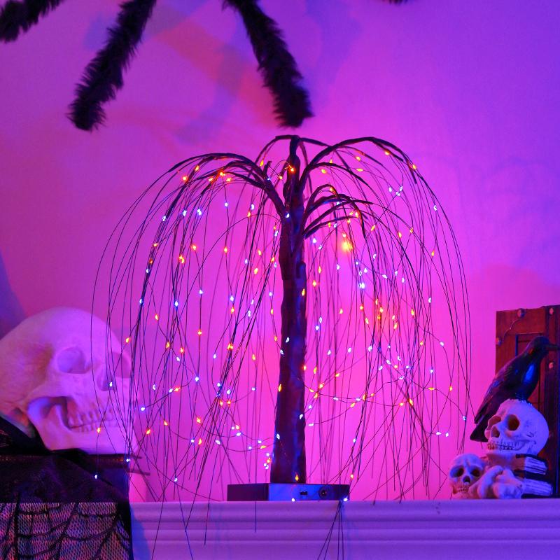 🎃 50% RABATT! ✨ Halloween-Baum-Lichterkette – Warmes Licht, einfache Montage & energiesparend – Perfekte Deko für Zuhause & Party 🔥