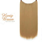 💕Haarverlängerung Unsichtbar Haarteil Extensions Haarverdichtung (55.8CM)