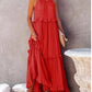 🌸Sommer Casual Ärmellos Riemchen Rückenfrei Volants Kleid