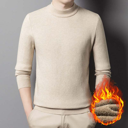Herren-Rollkragenpullover in schmaler Passform