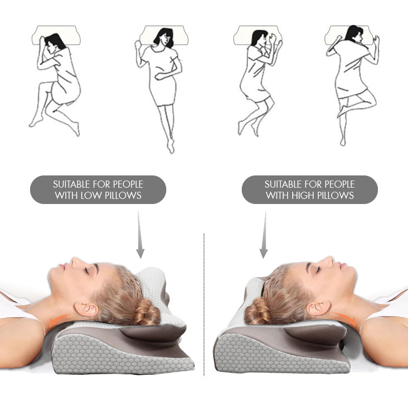 ⏰ 50 % RABATT – Nur für kurze Zeit ✨Memory Foam Nackenkissen 🌙 Ergonomisch & Langsam Rückfedernd für Seitenschläfer