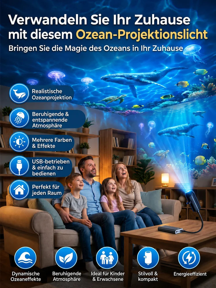 Galaxy-Projektorlampe mit Sternscheiben