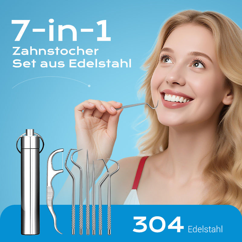⚡ Edelstahl Zahnstocher Set | Hygienisch & Langlebig 🦷✅