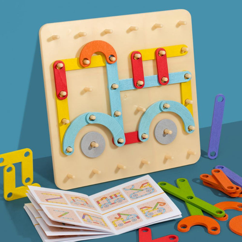 🔥Heißer Verkauf 50% 0FF🔥Montessori-Steckbrettpuzzle 🎅Weihnachtsgeschenkidee!🎁