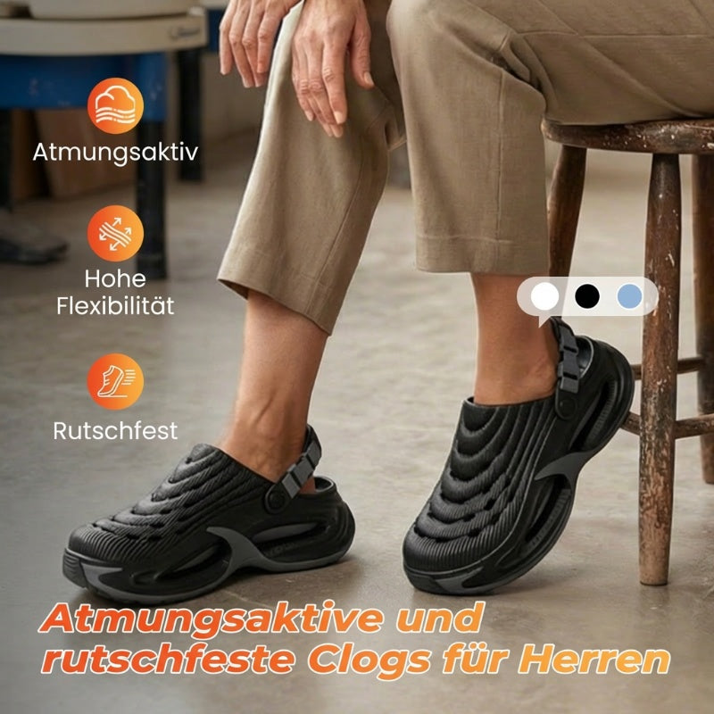 👡 50% RABATT! 💧 Atmungsaktive rutschfeste Clogs – Komfortabel, sicher & ideal für Badezimmer, Pool & Garten 🌿