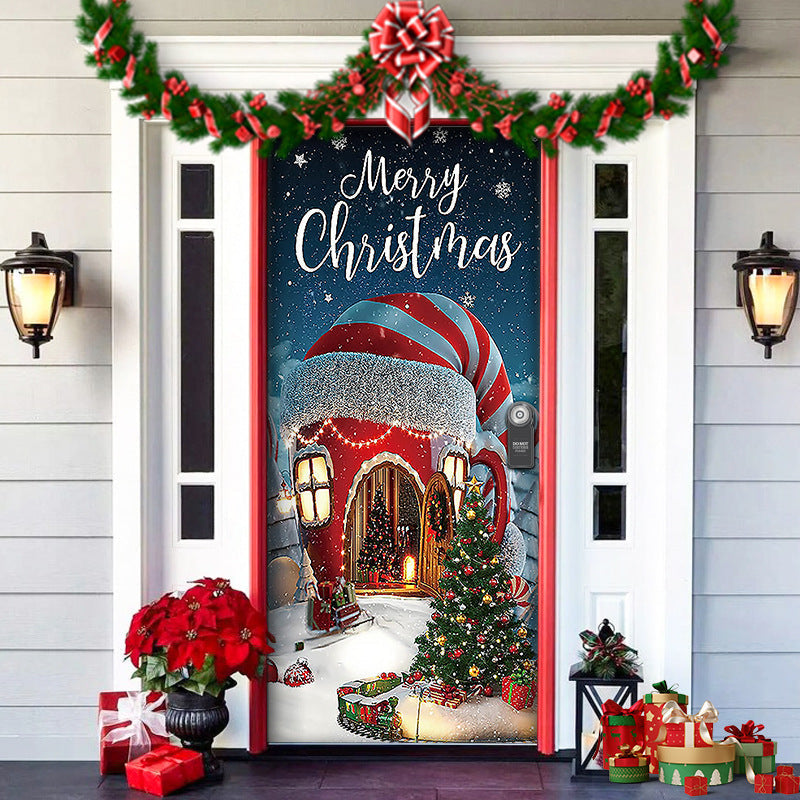 ✨ Machen Sie jede Tür festlich: Weihnachts-Türabdeckung kaufen 2, bekommen 1 gratis 🎅