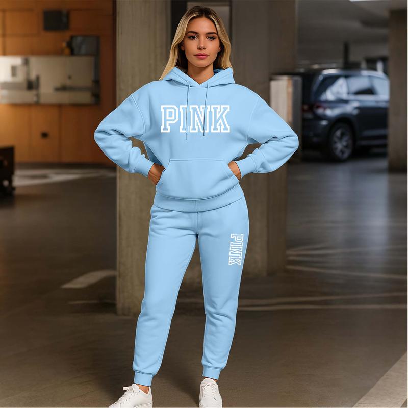 Unisex-Set aus einfarbigen Oversize-Hoodies und Jogginghosen