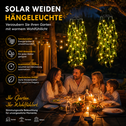 🔥Solarbetriebene Hängelampe aus Milangras🌿Gestalte deinen eigenen gemütlichen Garten💡