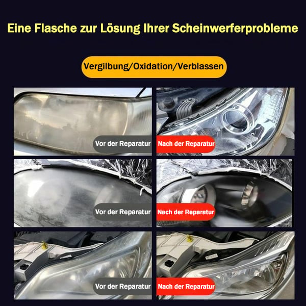 🔥Heißer Verkäufer 50% Rabatt💥Scheinwerfer-Restaurierungsflüssigkeitsset für Autos