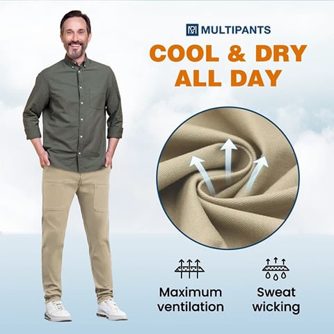 🔥HEIßER SALE 50 % RABATT😎MultiPants – Strapazierfähige Cargohose mit hoher Elastizität und mehreren Taschen👖