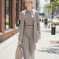 🍁60% RABATT! 🧥 3-teiliges Set: Longline-Cardigan, Top & Hose – Neu im Herbst/Winter – Kuschelig weich, Modischer Layer-Look & Perfekte Passform ✨