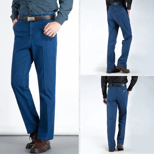 🔥Herren Jeans mit hoher Taille und geradem Schnitt