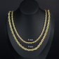 Mehrlagige Gold-Twist-Seil-Halskette
