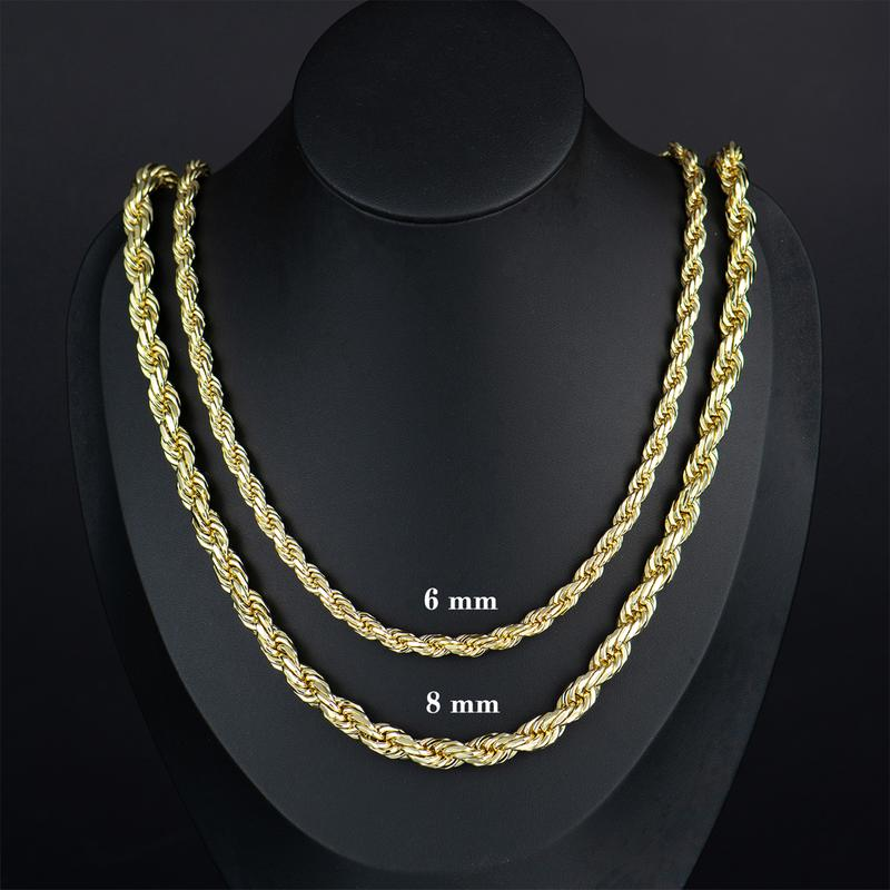 Mehrlagige Gold-Twist-Seil-Halskette
