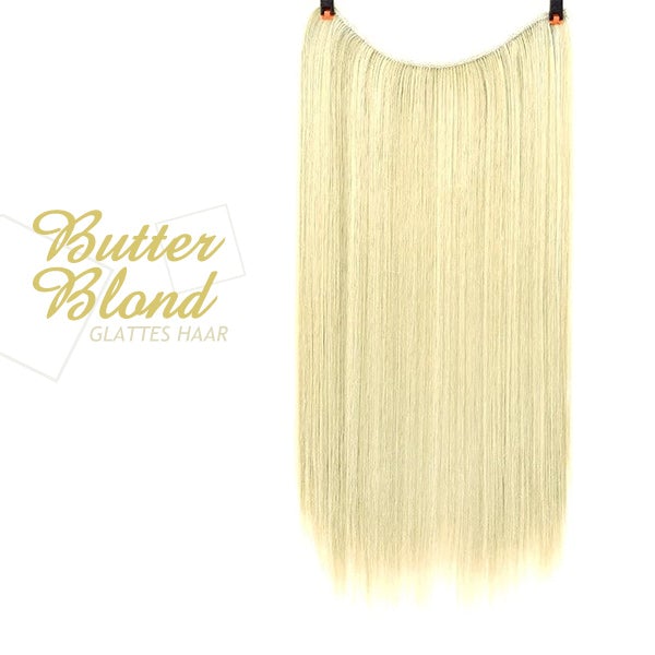 💕Haarverlängerung Unsichtbar Haarteil Extensions Haarverdichtung (55.8CM)