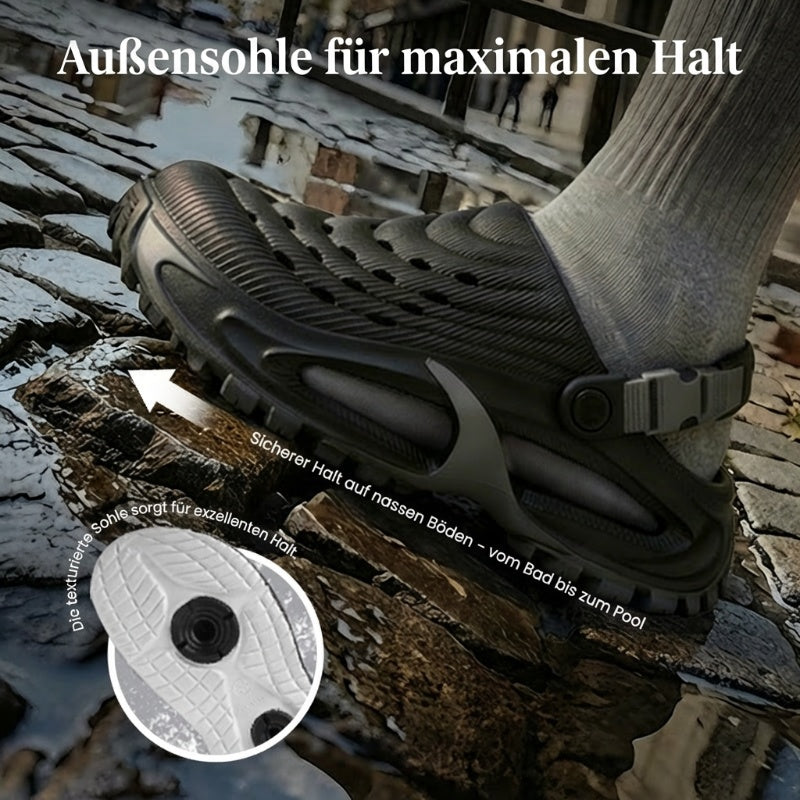 👡 50% RABATT! 💧 Atmungsaktive rutschfeste Clogs – Komfortabel, sicher & ideal für Badezimmer, Pool & Garten 🌿