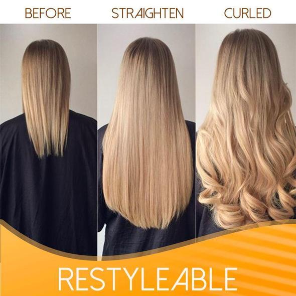 💕Haarverlängerung Unsichtbar Haarteil Extensions Haarverdichtung (55.8CM)