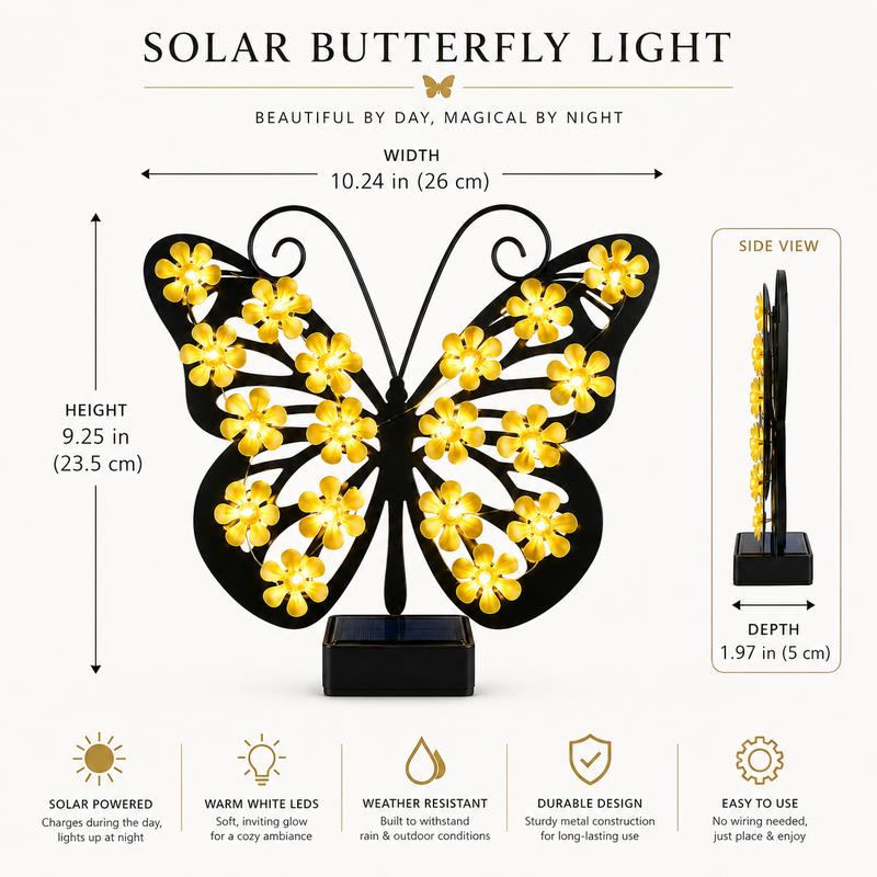 Solar Butterfly Light