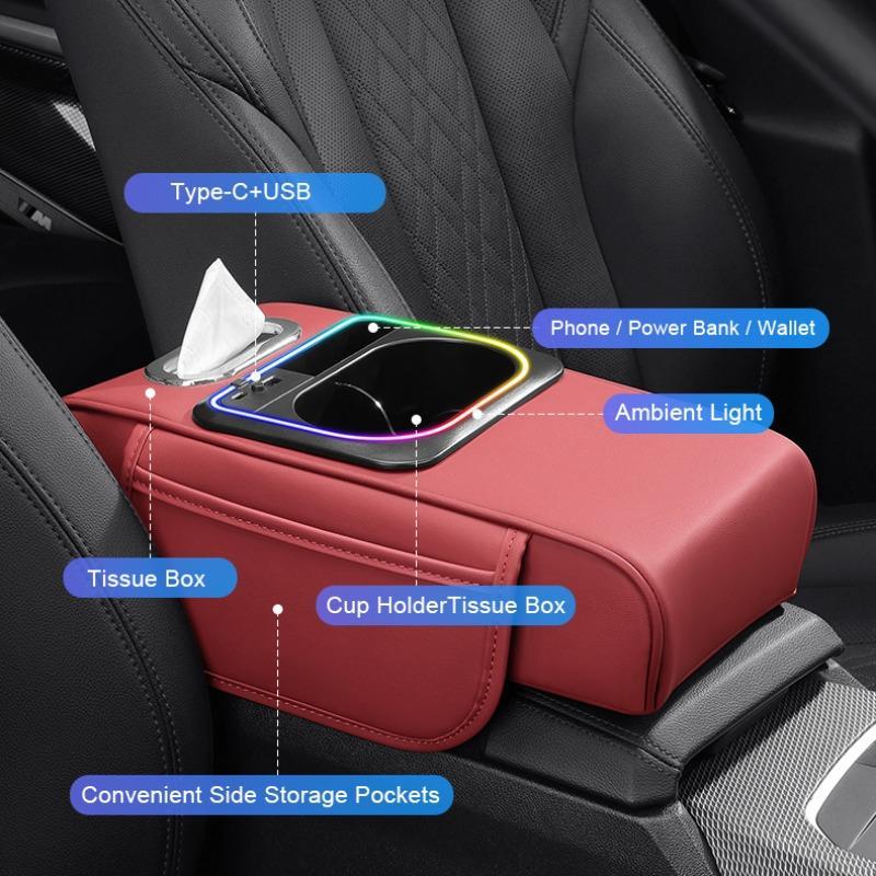🚗Autositz-Armlehnen-Organizer mit USB-Ladeanschlüssen (50 % RABATT)