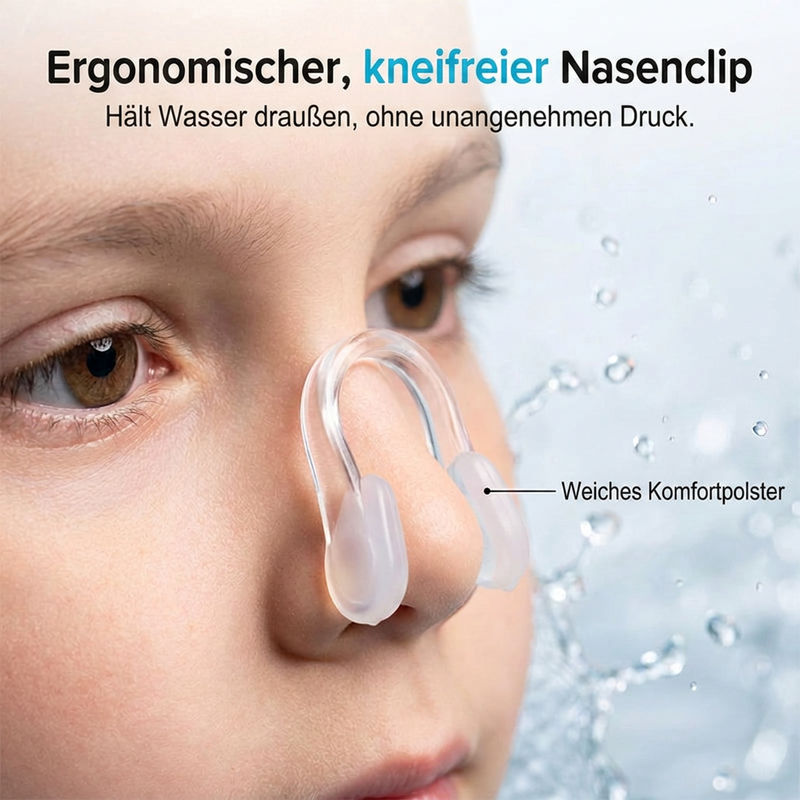 Schwimmbrille für Kinder, 2er-Set – beschlagfreie Schwimmbrille mit Ohrstöpseln, Weitwinkel-Design, bequeme Schwimmbrille aus Silikon für Jungen und Mädchen