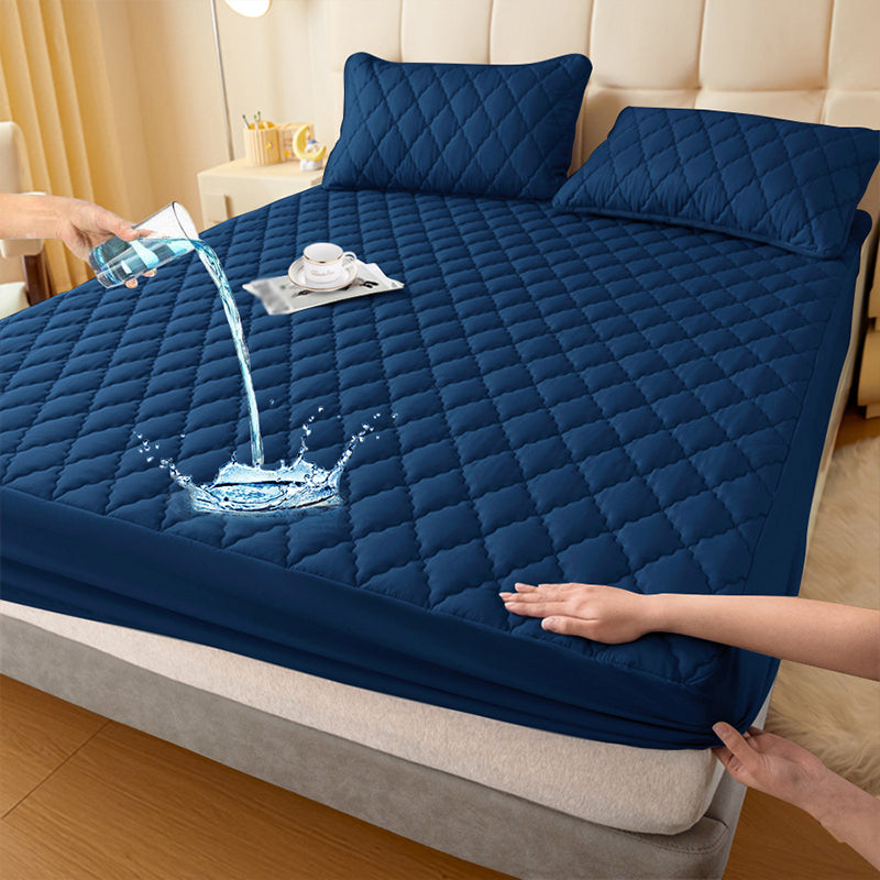 🛏️ 60 % RABATT! 🛡️ Set aus wasserdichtem Matratzenbezug und Kissenbezügen – Milbenabweisend, weich im Griff und leicht zu waschen ✨