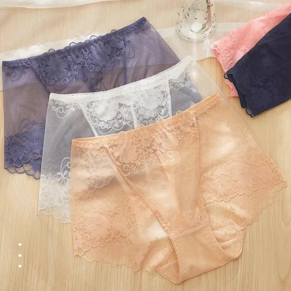 ⏰Letzter Tag – 1 kaufen, 2 gratis dazu!!!💋Handgefertigte Seidenspitzen-Höschen für Damen😍