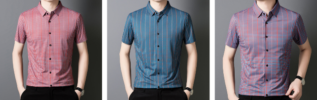 🔥2025 Neu eingetroffen🔥 Kühlendes kariertes Kurzarm-Button-Down-Hemd für Herren