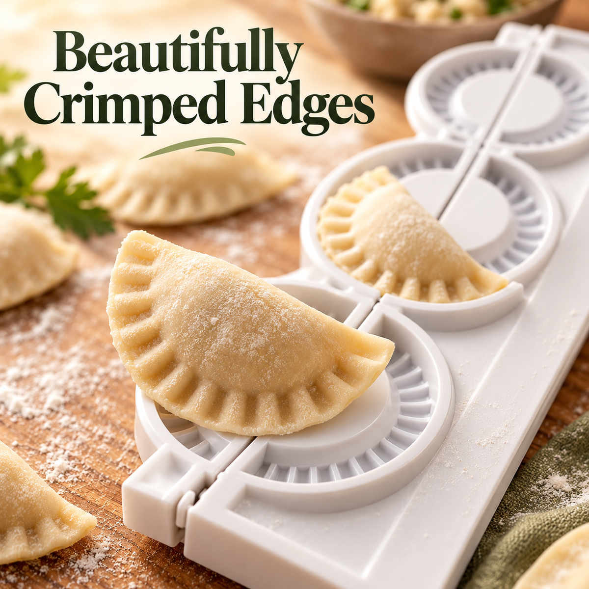 PIEROGIES Teigtaschen-Form – Küchenform für Teigtaschen &amp; Wasserpresse für Teigtaschen