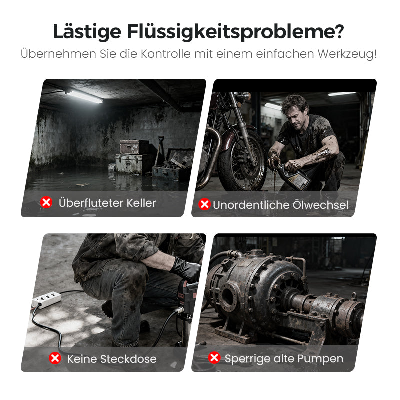 💎 55% RABATT! 💎 Hochleistungs-Öl-Wasserpumpensatz – Für Auto, Werkstatt & Notfälle 🚗🔧