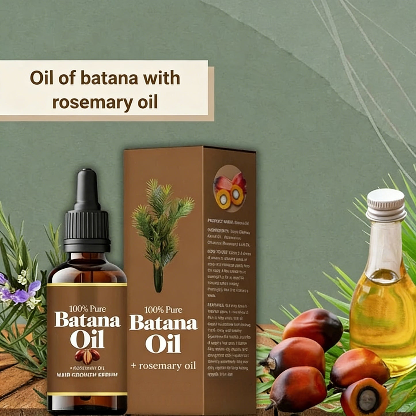 ✨100 % reines Batana-Öl, macht die Kopfhaut weich und pflegt sie, fördert das Haarwachstu