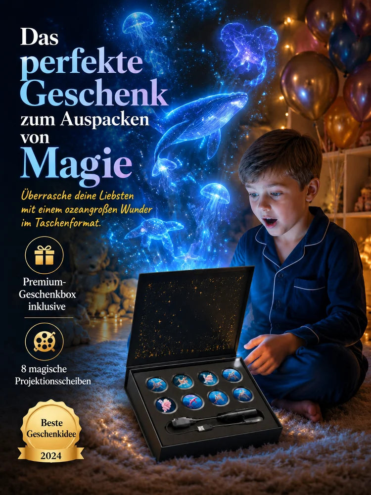Galaxy-Projektorlampe mit Sternscheiben
