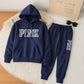 Unisex-Set aus einfarbigen Oversize-Hoodies und Jogginghosen