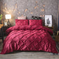 🛏️ 50% RABATT! 🌿 3-teiliges Bettwäsche-Set mit Pintuck-Falten – elegant, weich, komplett – für Ihr Traum-Schlafzimmer ✨