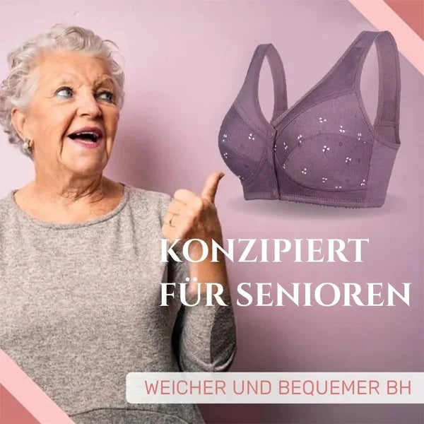 2026 Neues Design für Senior Front Closure Baumwoll-BH