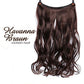 💕Haarverlängerung Unsichtbar Haarteil Extensions Haarverdichtung (55.8CM)