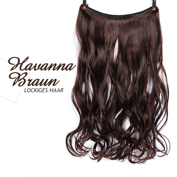 💕Haarverlängerung Unsichtbar Haarteil Extensions Haarverdichtung (55.8CM)
