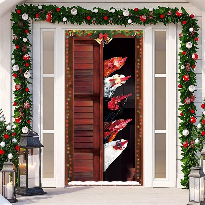 ✨ Machen Sie jede Tür festlich: Weihnachts-Türabdeckung kaufen 2, bekommen 1 gratis 🎅