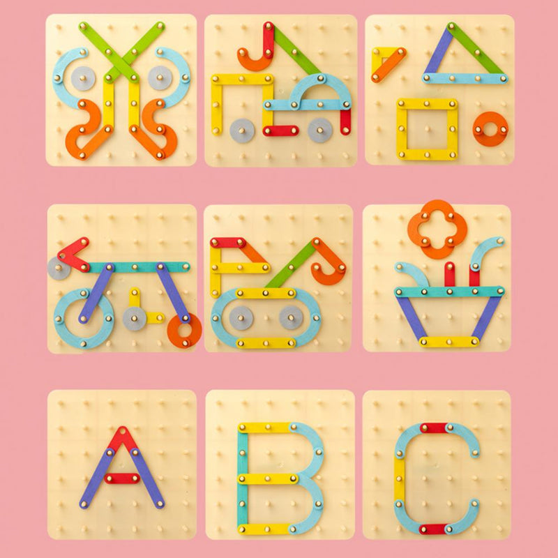 🔥Heißer Verkauf 50% 0FF🔥Montessori-Steckbrettpuzzle 🎅Weihnachtsgeschenkidee!🎁