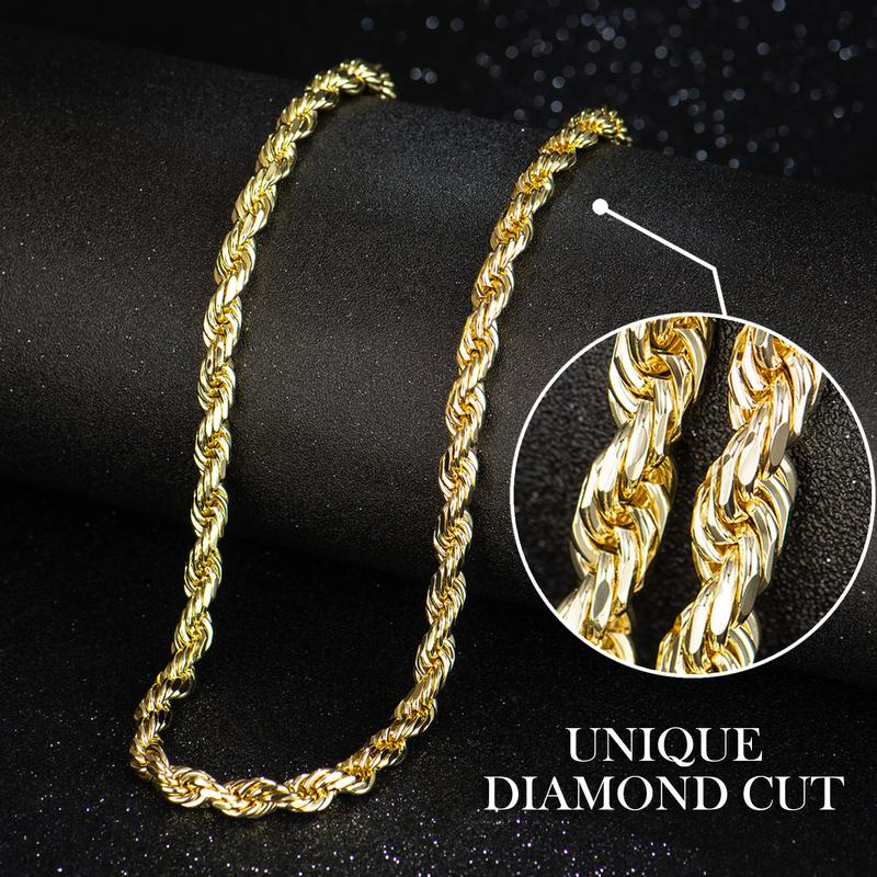 Mehrlagige Gold-Twist-Seil-Halskette