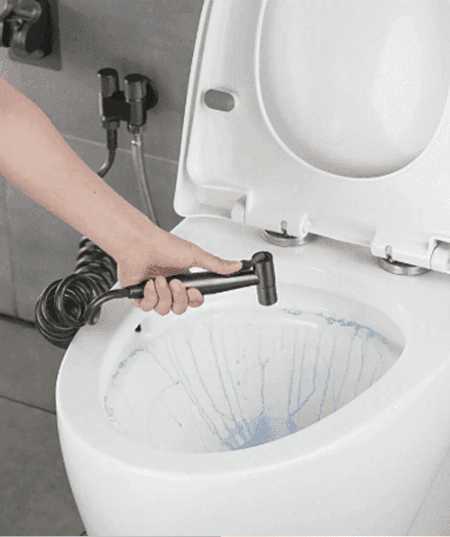 [Toilettenpartner] Hochdruckpistole mit einem Einlass und zwei Auslässen