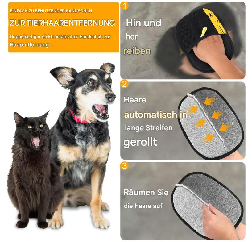 🔥Letzter Tag🐶🐱Tierhaarentferner-Elektrostatikhandschuhe