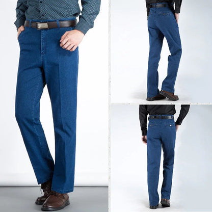 🔥Herren Jeans mit hoher Taille und geradem Schnitt