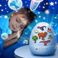 🔥 Heute -50 %! 🦕🦕🥚 Dino-Ei-Nachtlicht-Projektor mit Musik – Timer, 360° drehbar – magisches Kinderzimmer! ✨