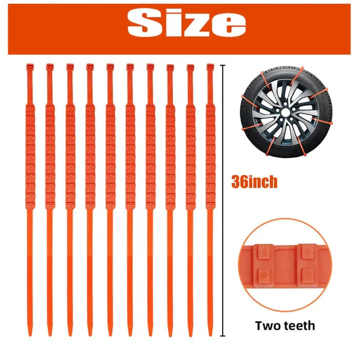 ❄️Zeitlich begrenzte Preissenkung🚗Haben müssen- Rutschfeste Autoreifen-Schneeketten