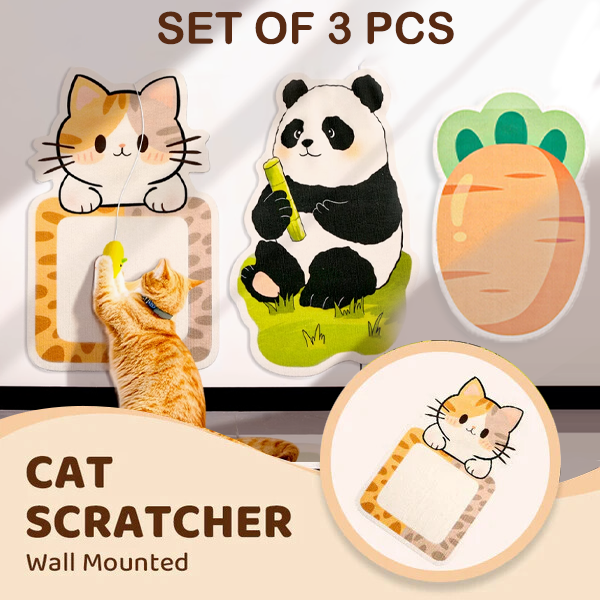 🐱Großer Verkauf 50% 0FF🔥🎁Wandmontiertes Katzenkratzbrett, keine Installation erforderlich