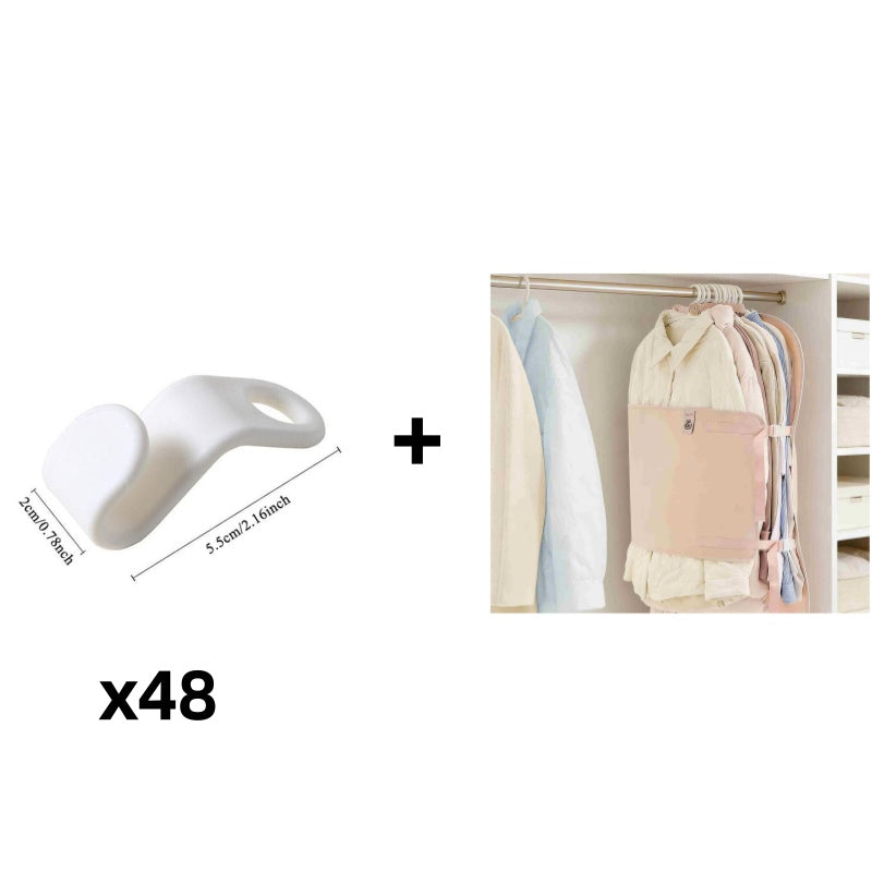 👚 50% RABATT! 🧺 Platzsparende Kleiderbügel-Verbinder ❄️