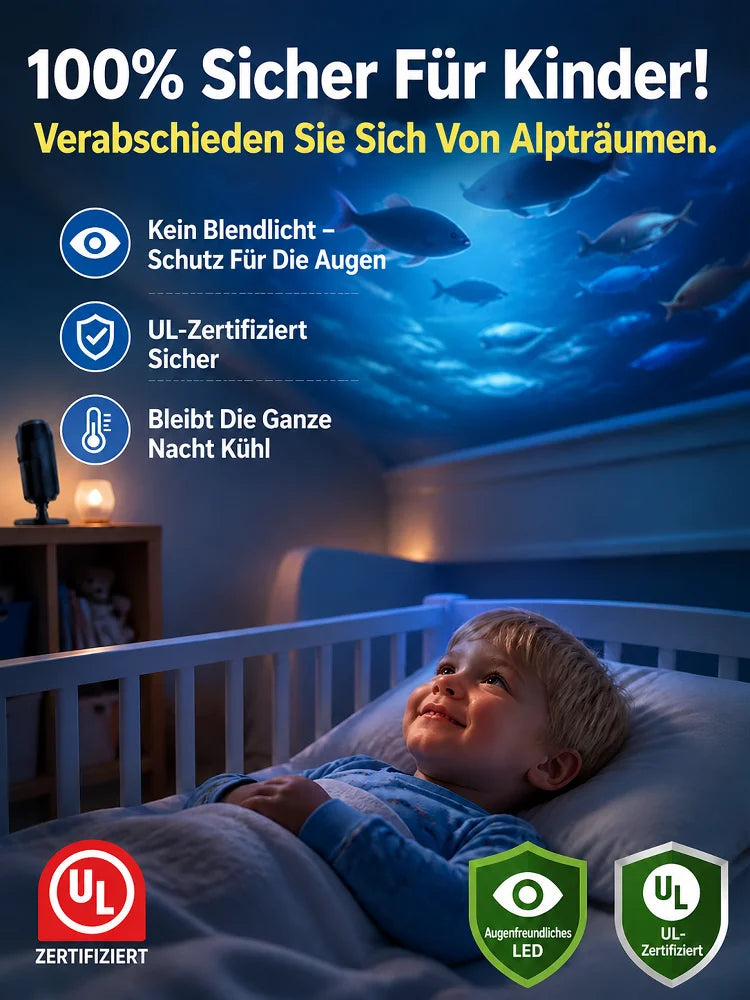 Galaxy-Projektorlampe mit Sternscheiben