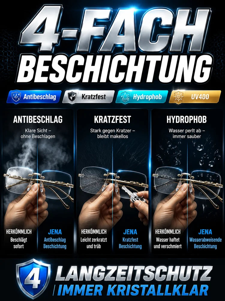 🔥Nya Sapphire anti-blå läsglasögon med hög hårdhet för dubbla användningsområden✨