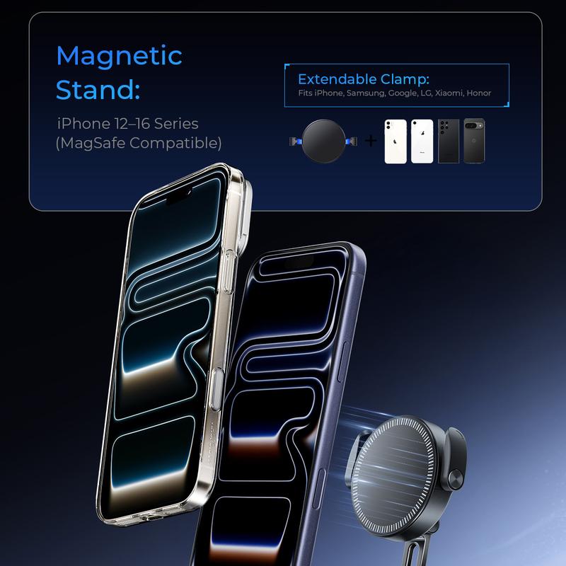 📱360° einstellbarer magnetischer Vakuum-Telefonhalter